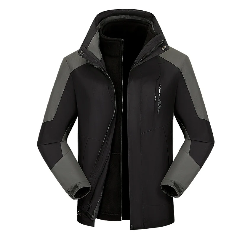 Damen vielseitige Outdoorjacke mit abnehmbarer Fleece‑Innenjacke und winddichter Softshell‑Hülle Drune