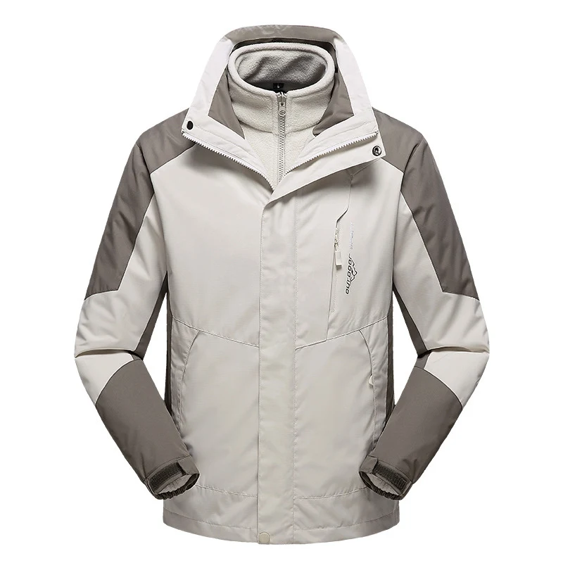 Damen vielseitige Outdoorjacke mit abnehmbarer Fleece‑Innenjacke und winddichter Softshell‑Hülle Drune