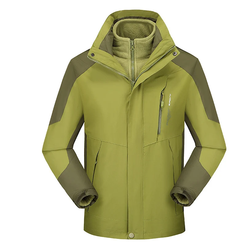 Damen vielseitige Outdoorjacke mit abnehmbarer Fleece‑Innenjacke und winddichter Softshell‑Hülle Drune