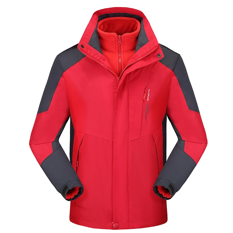 Damen vielseitige Outdoorjacke mit abnehmbarer Fleece‑Innenjacke und winddichter Softshell‑Hülle Drune