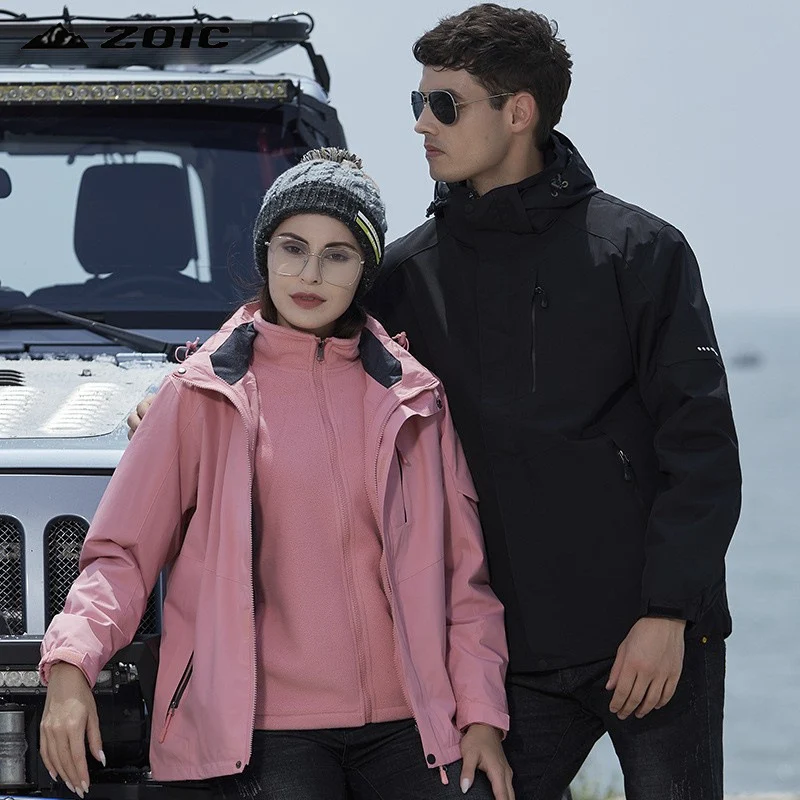 Damen technische Regen- und Freizeitjacke mit verstellbarer Kapuze und Mehrfachtaschen Drune
