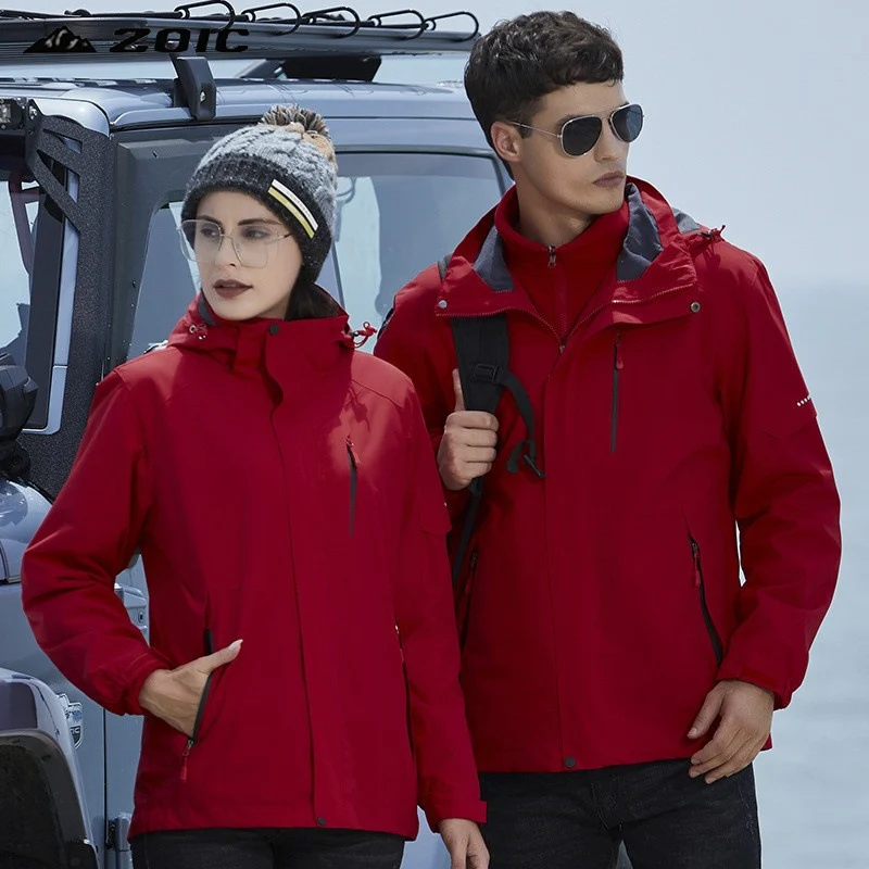 Damen technische Regen- und Freizeitjacke mit verstellbarer Kapuze und Mehrfachtaschen Drune