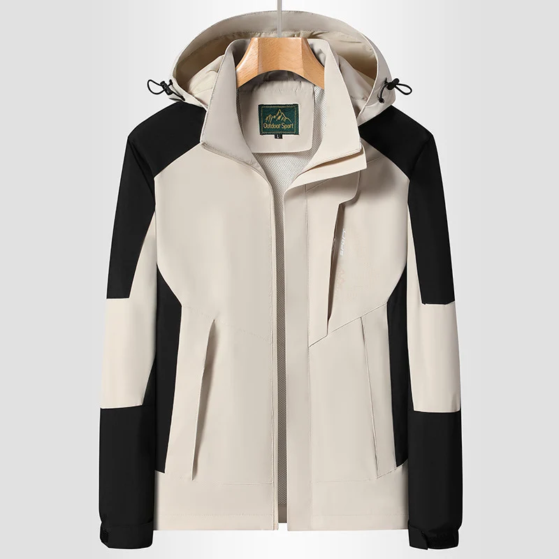 Damen Softshell‑Trekkingjacke mit atmungsaktiver Membran, verstellbarer Kapuze und Colorblock-Design Drune
