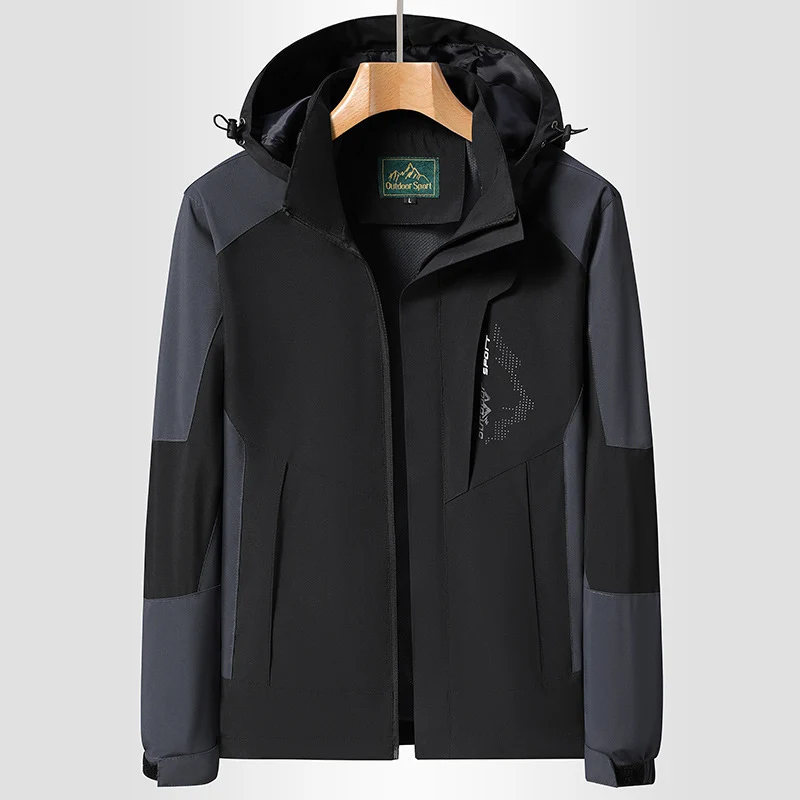 Damen Softshell‑Trekkingjacke mit atmungsaktiver Membran, verstellbarer Kapuze und Colorblock-Design Drune