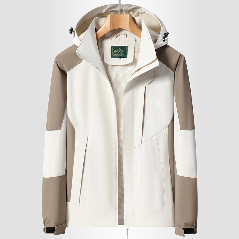 Damen Softshell‑Trekkingjacke mit atmungsaktiver Membran, verstellbarer Kapuze und Colorblock-Design Drune