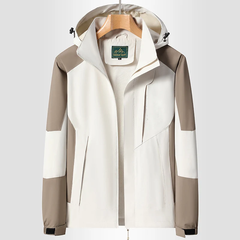 Damen Softshell‑Trekkingjacke mit atmungsaktiver Membran, verstellbarer Kapuze und Colorblock-Design Drune