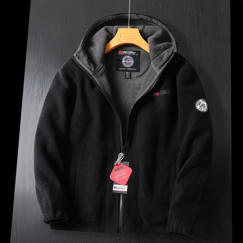 Damen Fleece-Kapuzenjacke mit wärmender Microfleece-Innenlage, durchgehendem Reißverschluss und elastischen Bündchen Drune