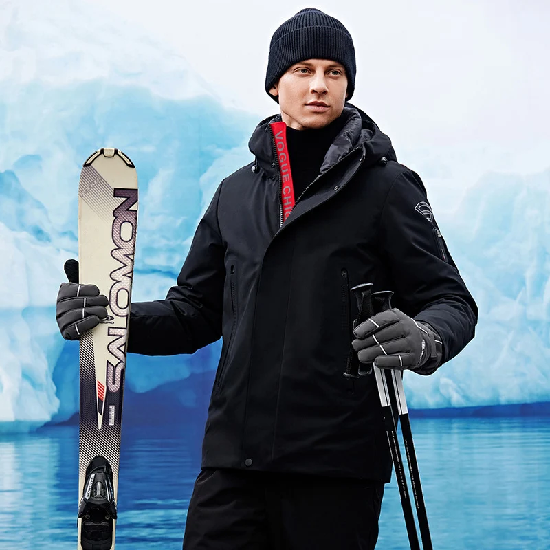 Herren winddichte und atmungsaktive Softshell-Parka mit Kapuze Drune