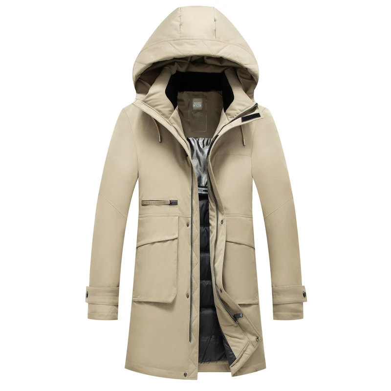 Herren Wasserdichter Steppparka mit Kapuze und Thermofutter Drune