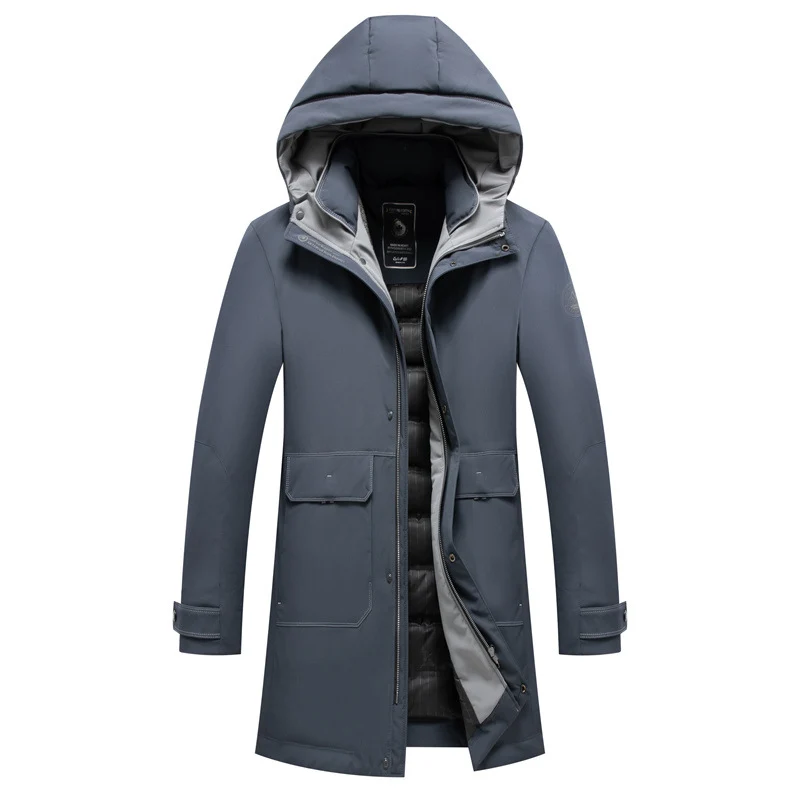 Herren wasserabweisender Parka mit abnehmbarer Stepp-Innenjacke Drune