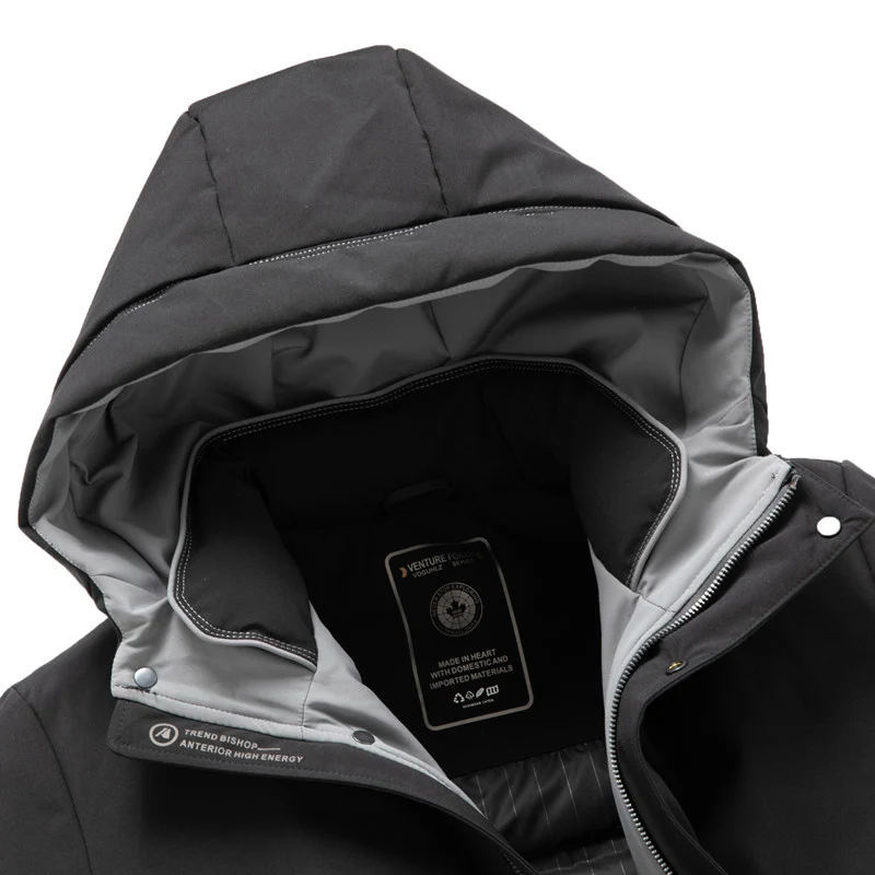 Herren wasserabweisender Parka mit abnehmbarer Stepp-Innenjacke Drune