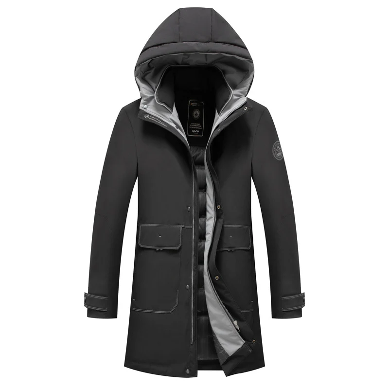 Herren wasserabweisender Parka mit abnehmbarer Stepp-Innenjacke Drune