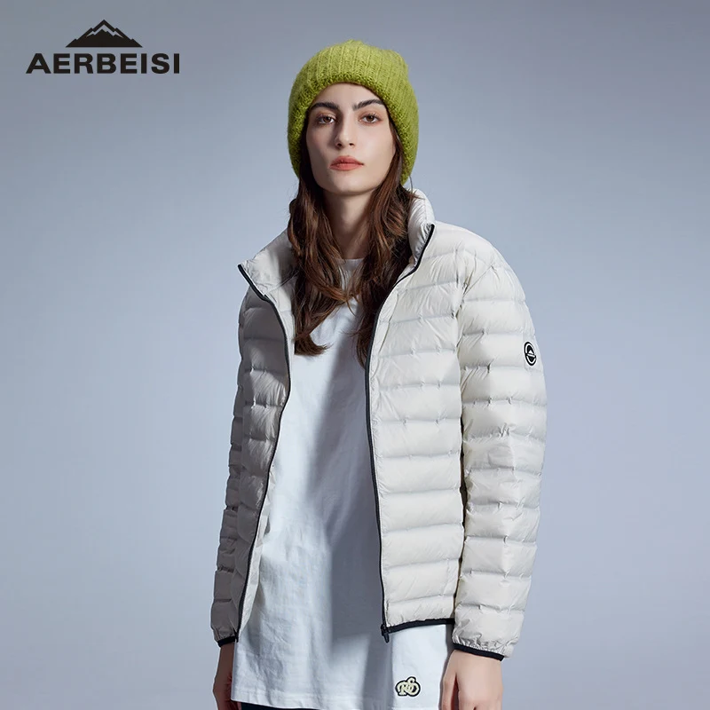 Herren ultraleichte Stepp-Daunenjacke mit Stehkragen Drune