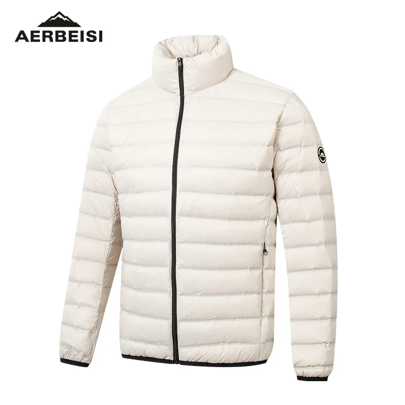 Herren ultraleichte Stepp-Daunenjacke mit Stehkragen Drune