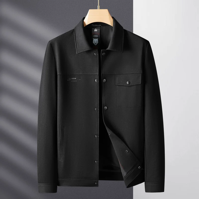 Herren Übergangsjacke im Workwear-Stil mit Druckknöpfen Drune