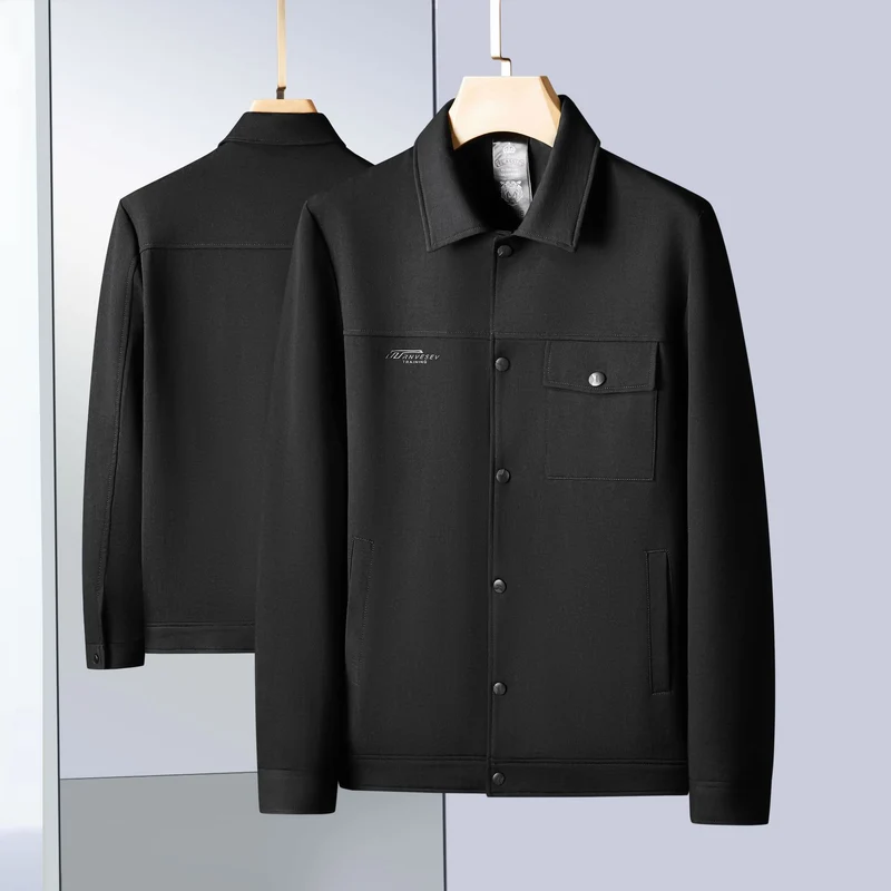 Herren Übergangsjacke im Workwear-Stil mit Druckknöpfen Drune