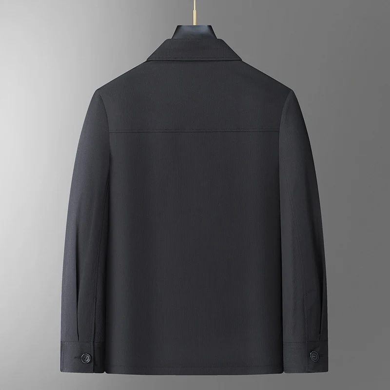 Herren Übergangsjacke im minimalistischen Worker-Stil mit Pattentaschen Drune