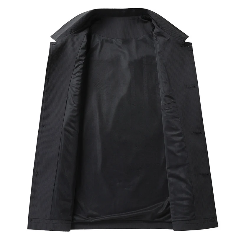 Herren Übergangsjacke im minimalistischen Worker-Stil mit Pattentaschen Drune