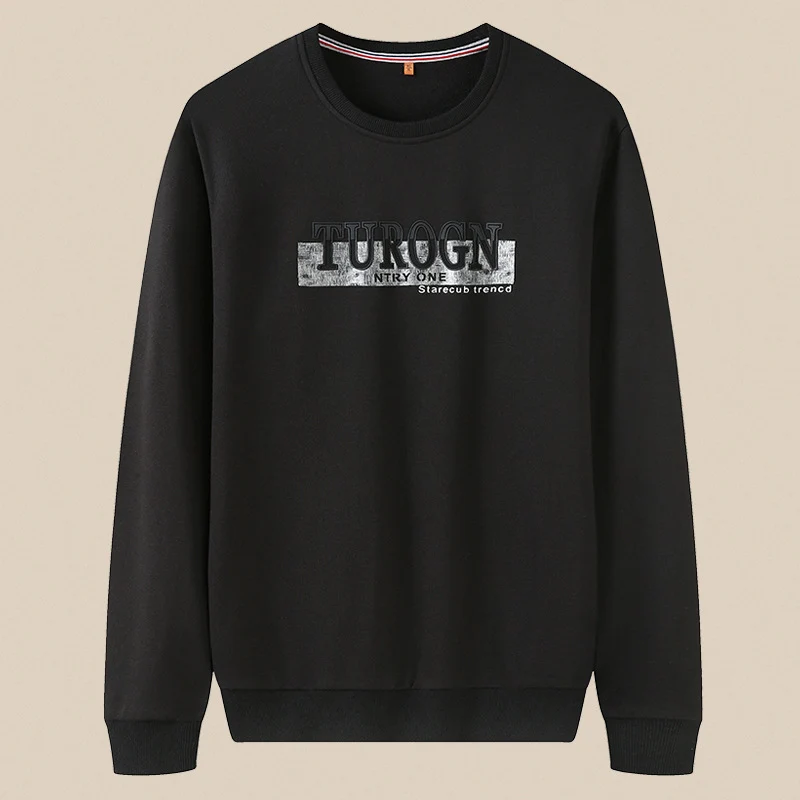 Herren Sweatshirt mit Rundhals, geradem Schnitt und modernem Logoprint Drune