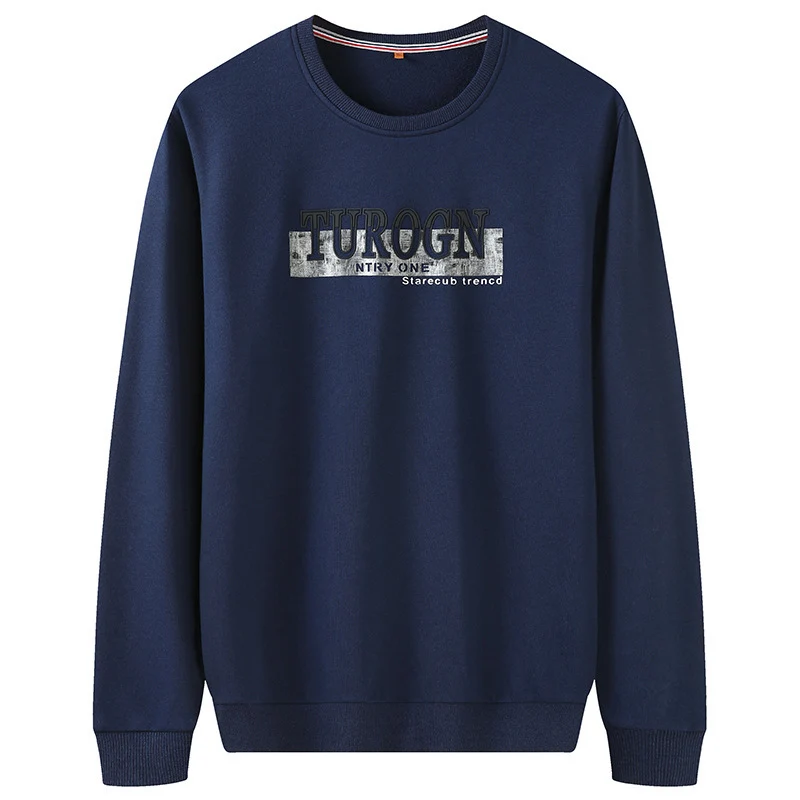 Herren Sweatshirt mit Rundhals, geradem Schnitt und modernem Logoprint Drune