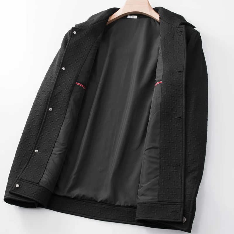 Herren Strukturierte Hemdenjacke mit geprägter Oberfläche und aufgesetzten Brusttaschen Drune