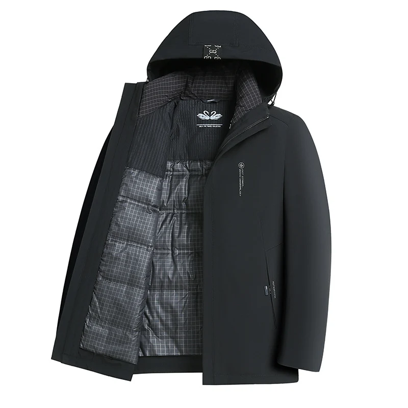 Herren Softshell-Parka mit gesteppter Thermofütterung und Kapuze Drune