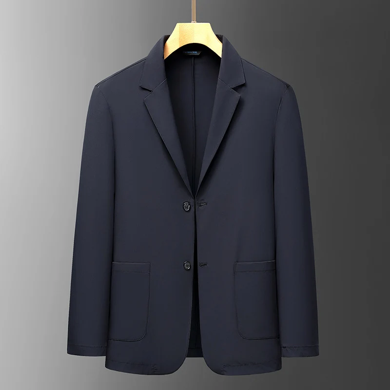 Herren Smart-Casual Reise-Sakko aus Stretch-Travel-Material mit aufgesetzten Taschen Drune