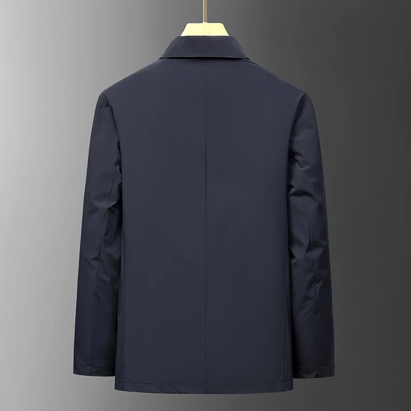 Herren Smart-Casual Reise-Sakko aus Stretch-Travel-Material mit aufgesetzten Taschen Drune