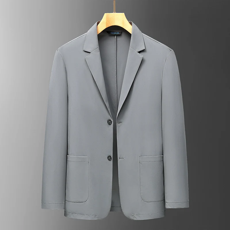 Herren Smart-Casual Reise-Sakko aus Stretch-Travel-Material mit aufgesetzten Taschen Drune