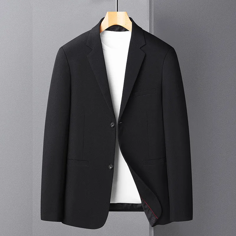 Herren Sakko im Leinen-Look mit schmaler Silhouette und Knopfverschluss Drune