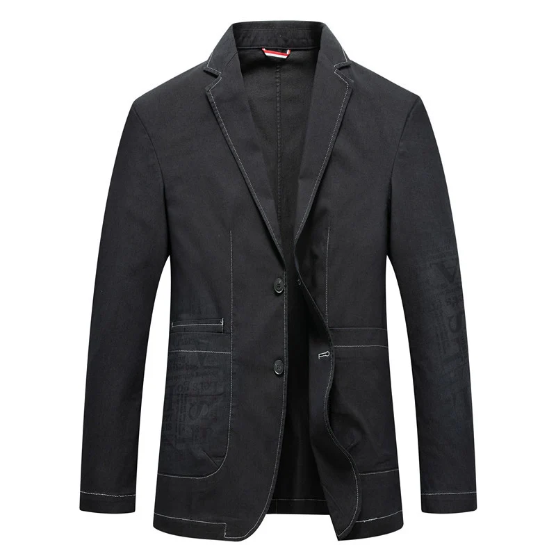 Herren Sakko im Casual‑Look mit Kontrastnähten und aufgesetzten Taschen Drune