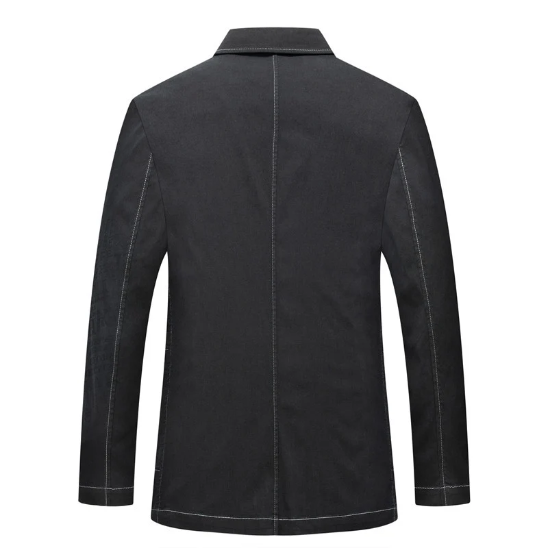 Herren Sakko im Casual‑Look mit Kontrastnähten und aufgesetzten Taschen Drune