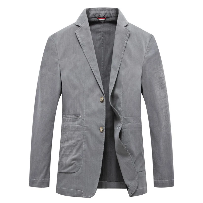 Herren Sakko im Casual‑Look mit Kontrastnähten und aufgesetzten Taschen Drune