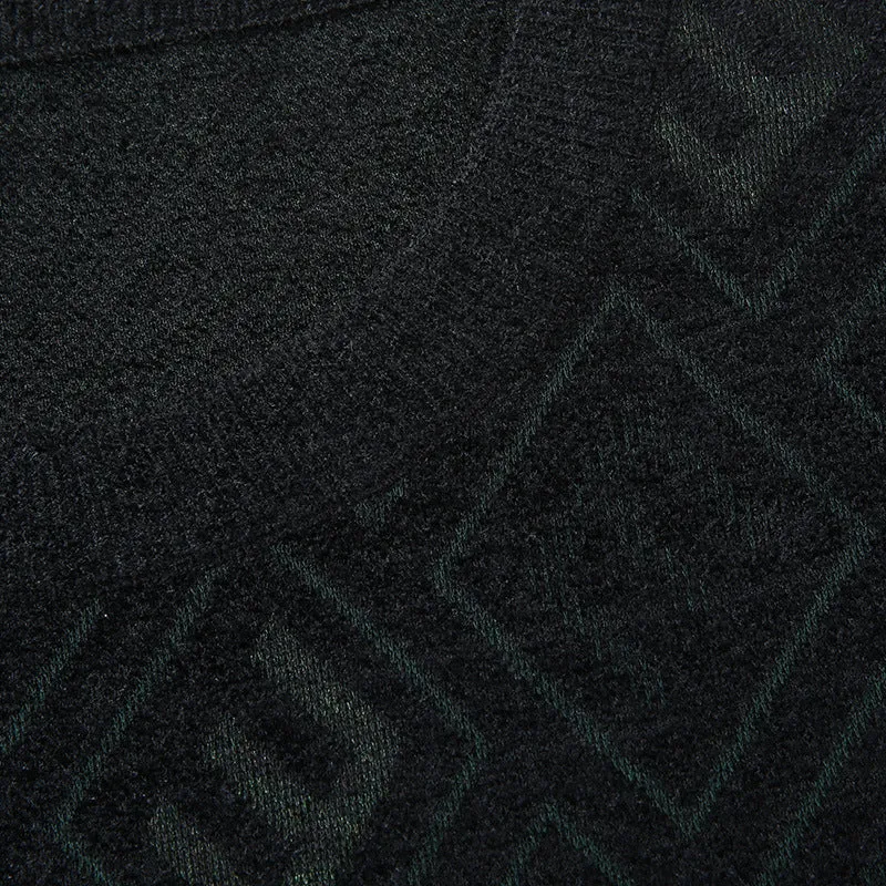 Herren Rauten-Jacquard Rundhalspullover aus feinem Strick Drune