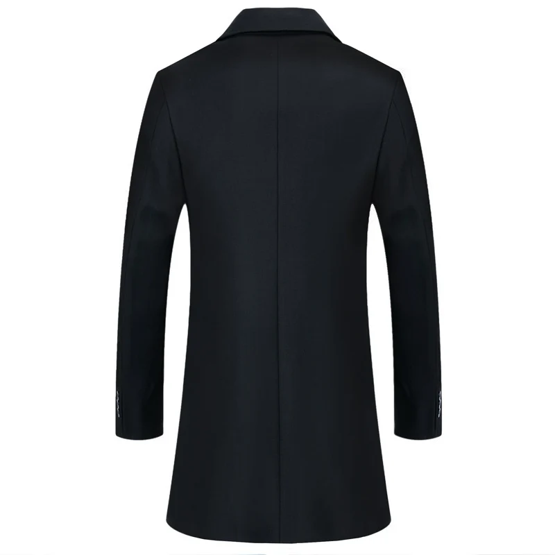 Herren Moderner Business-Mantel mit leichtem Thermofutter und geradem Schnitt Drune