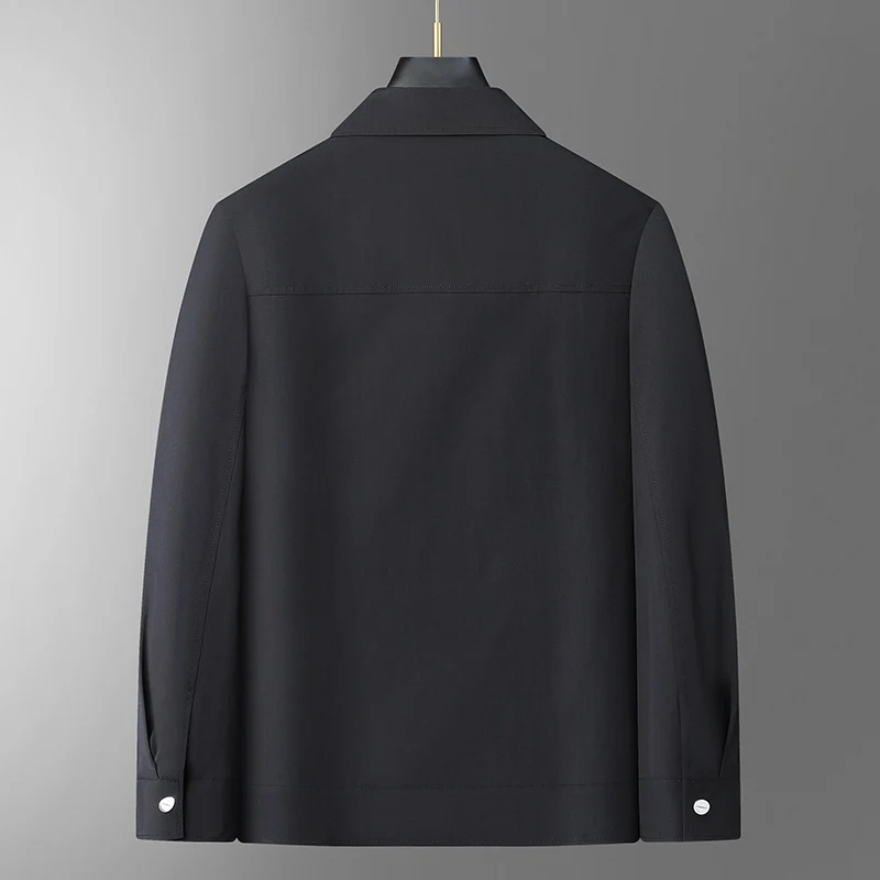 Herren Leichte Worker-Overshirt aus wasserabweisender Mikrofaser mit Druckknopf-Leiste und aufgesetzten Brusttaschen Drune