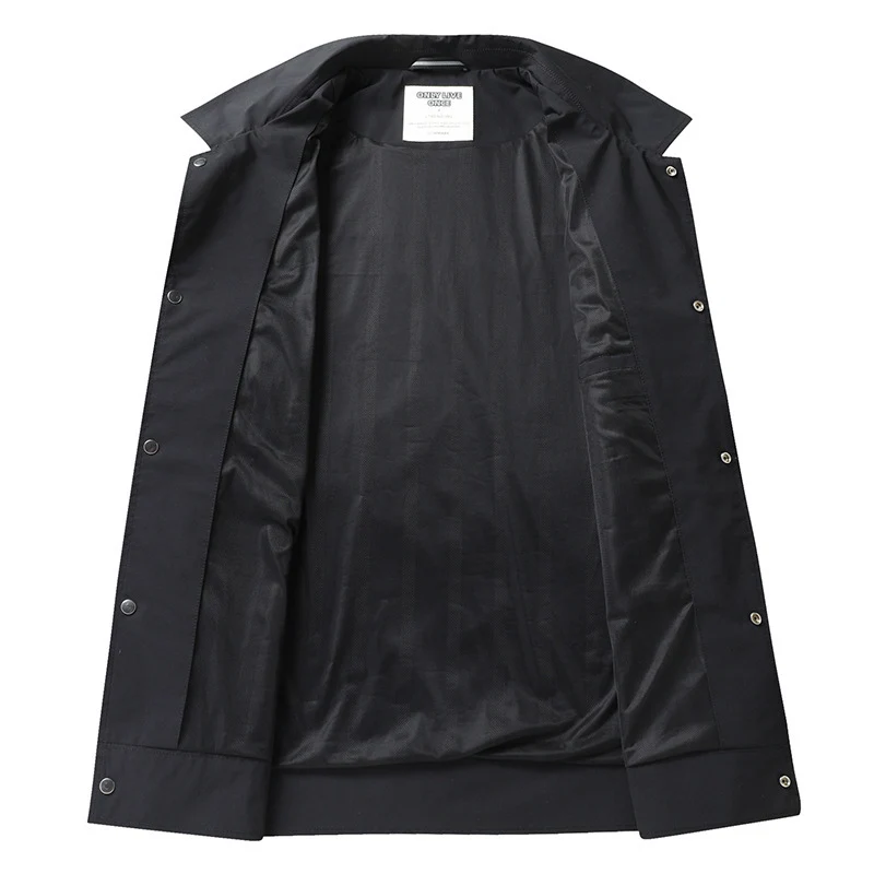 Herren Leichte Worker-Overshirt aus wasserabweisender Mikrofaser mit Druckknopf-Leiste und aufgesetzten Brusttaschen Drune