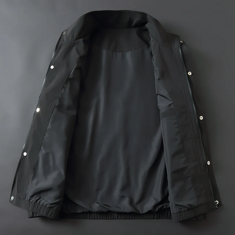 Herren Leichte Wind und Wasserabweisende Fieldjacke mit Stehkragen Ärmelutilitytasche und Pattentaschen Drune