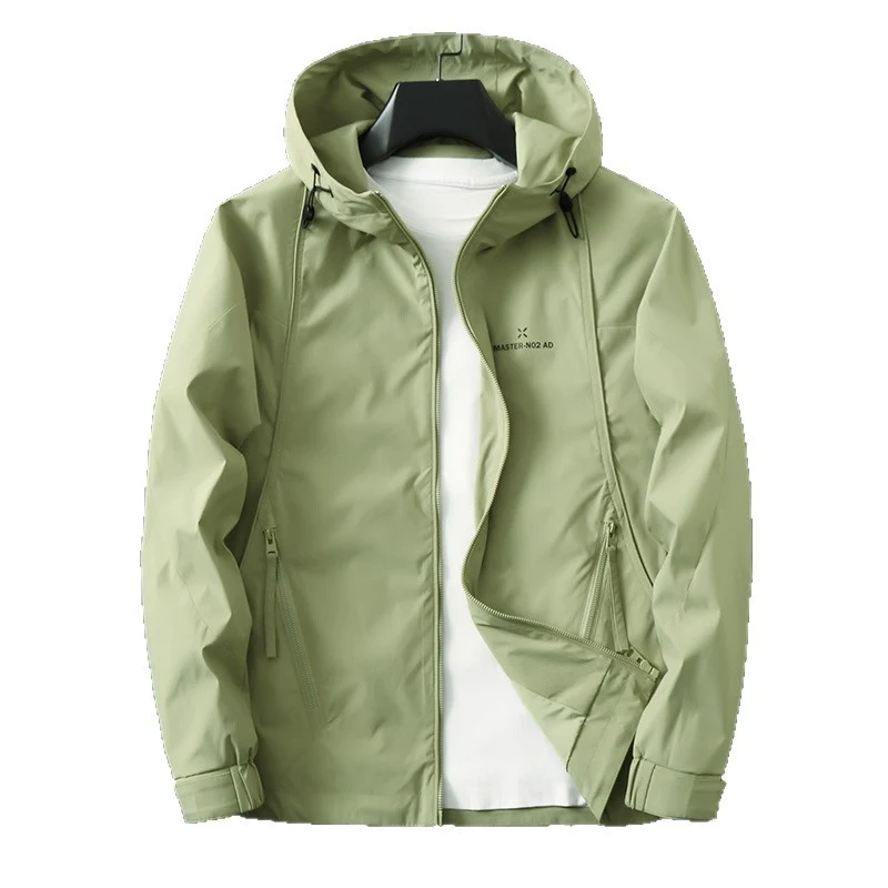 Herren Leichte wasserabweisende Softshell-Outdoorjacke mit Kapuze, versiegelten Nähten und Reißverschlusstaschen Drune