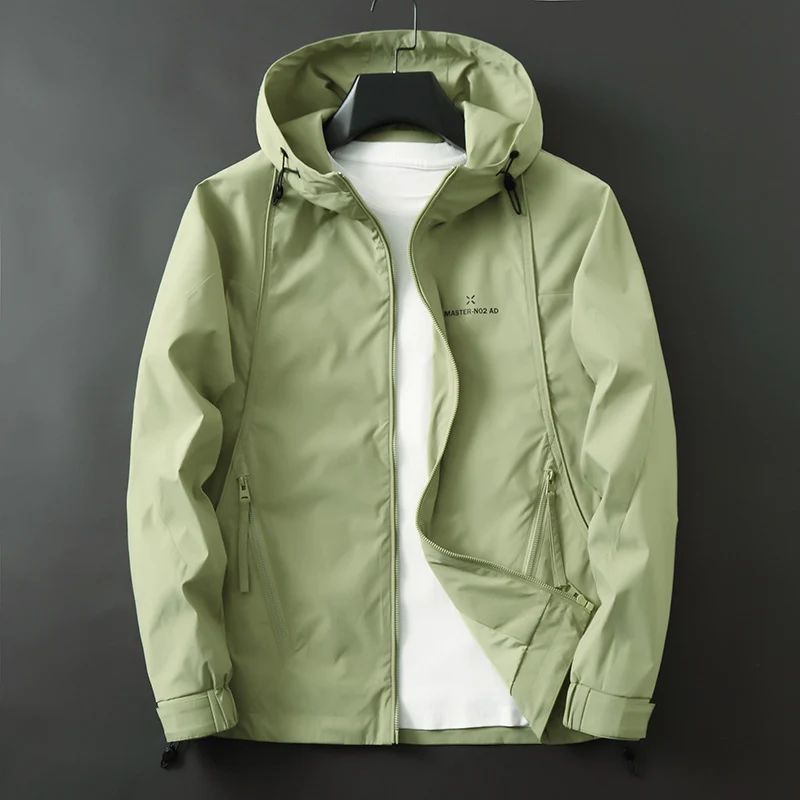 Herren Leichte wasserabweisende Softshell-Outdoorjacke mit Kapuze, versiegelten Nähten und Reißverschlusstaschen Drune