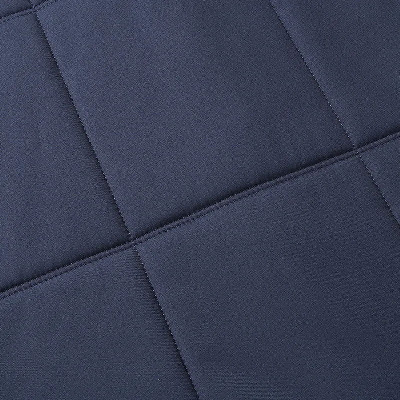 Herren Gepolsterte Übergangs-Thermohemdjacke mit Strickkragen und Eingrifftaschen Drune