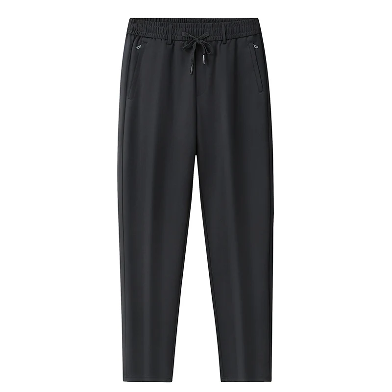 Herren Freizeithose mit elastischem Bund, tapered Schnitt und Reißverschlusstaschen Drune