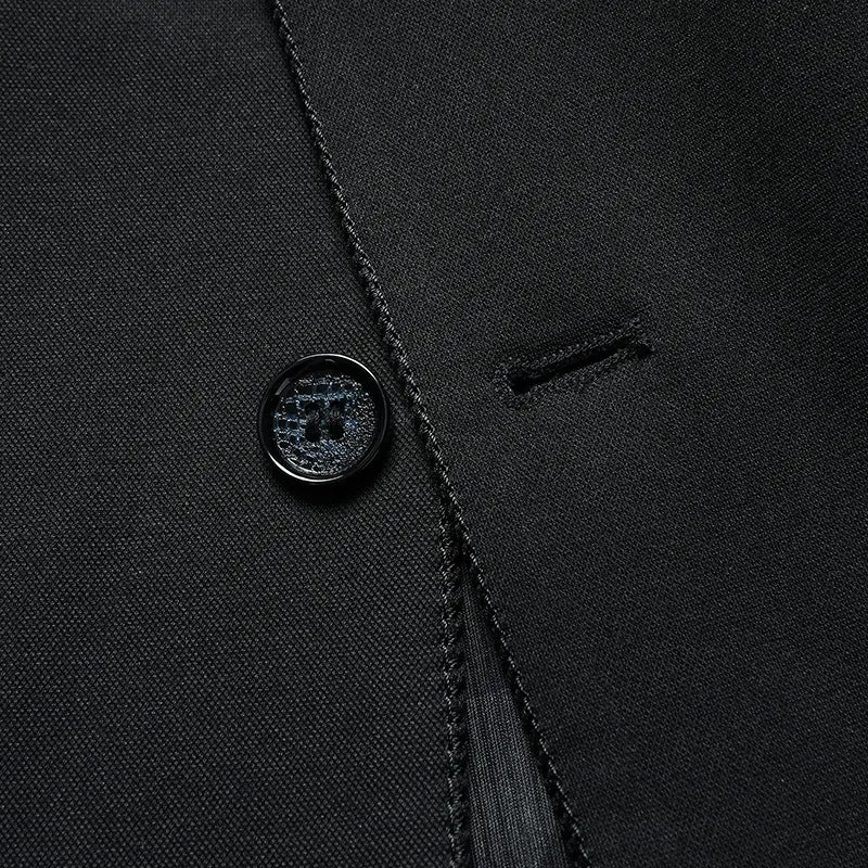 Herren Elegantes Einreihiges Sakko mit atmungsaktivem Wollmix und aufgesetzten Taschen Drune