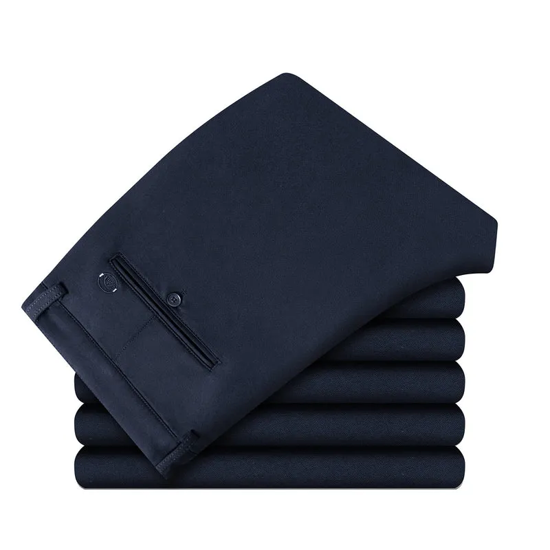 Herren Elegante Business-Hose mit Slim-Fit, Bügelfalte und dezentem Stretch Drune