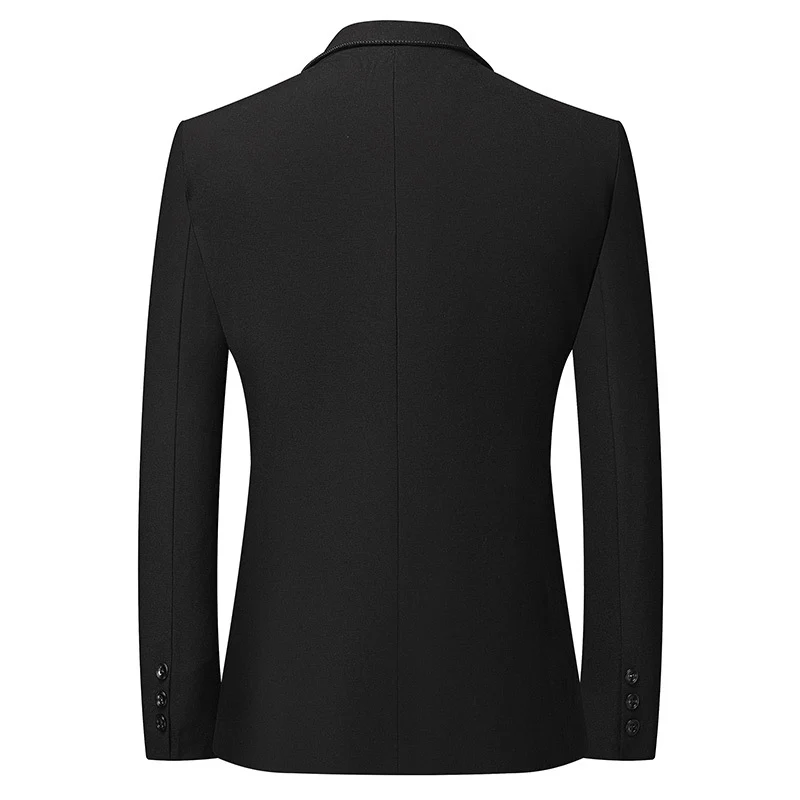Herren Einreihiges Business-Sakko in Slim-Fit mit schmalem Revers und Brusttasche Drune