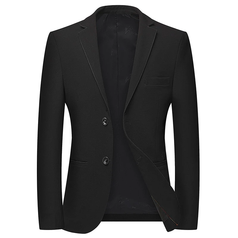 Herren Einreihiges Business-Sakko in Slim-Fit mit schmalem Revers und Brusttasche Drune