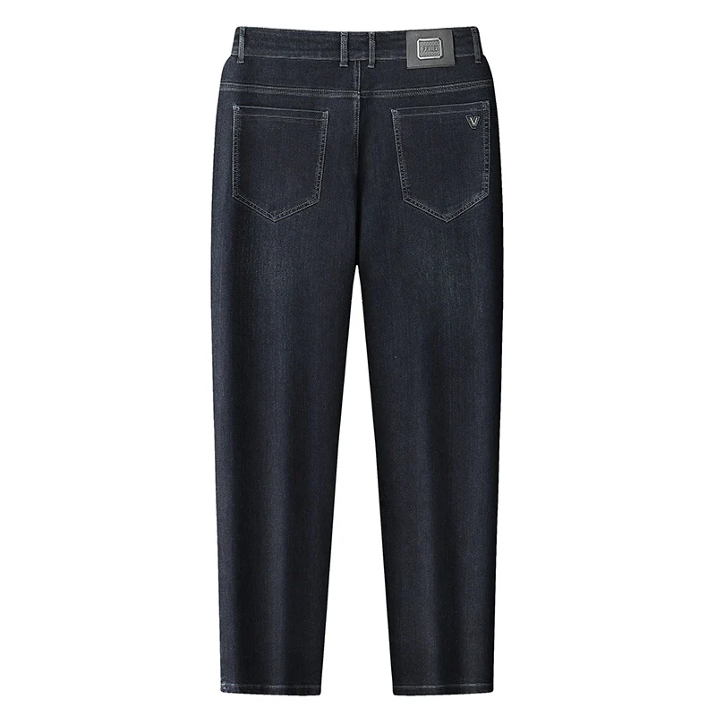 Damen Hochtaillierte Slim-Ankle-Jeans mit elastischem Bund und dezenter Used‑Waschung Drune