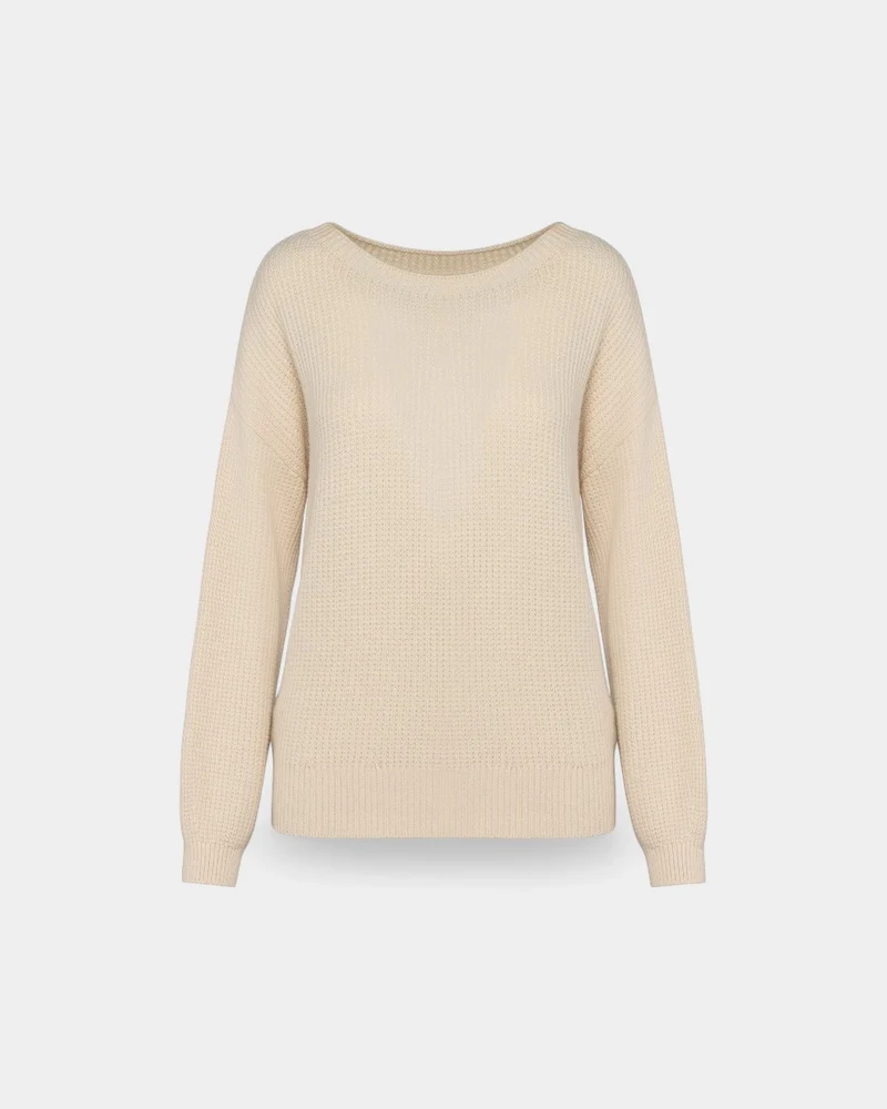 Umweltfreundlicher Damenpullover aus Merinowolle zum Personalisieren