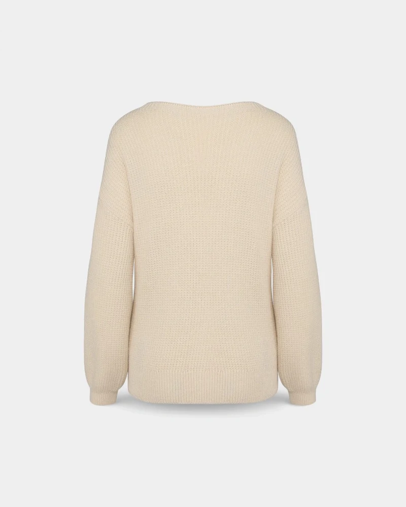 Umweltfreundlicher Damenpullover aus Merinowolle zum Personalisieren