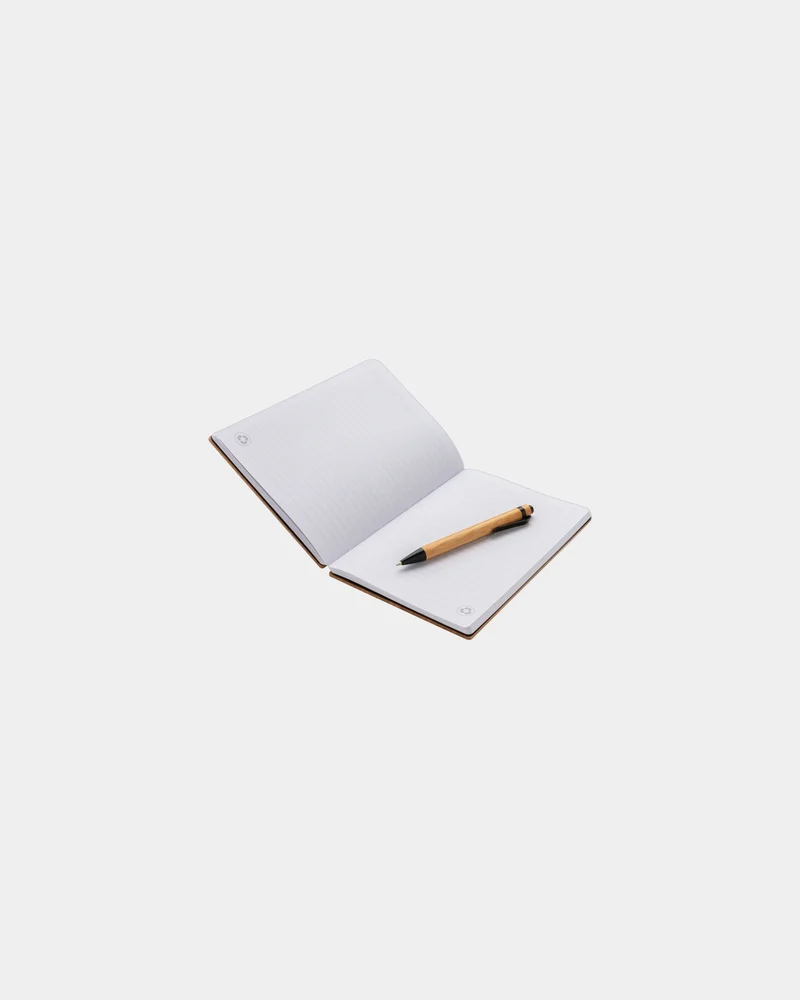 Notizbuch Set A5 Bambus mit Stift zum Personalisieren
